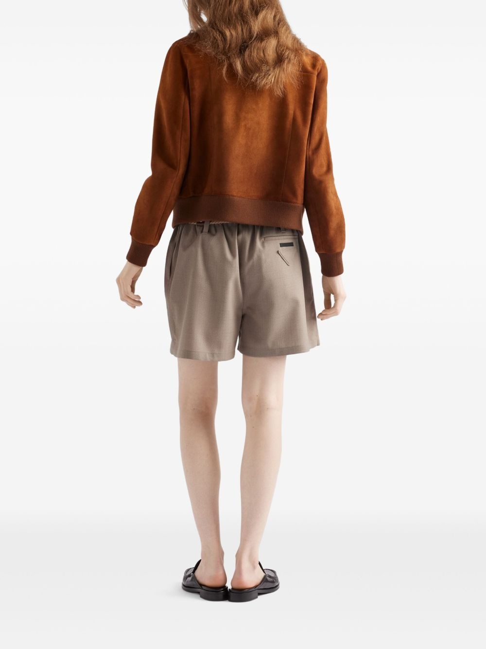 suede blouson jacket - 3