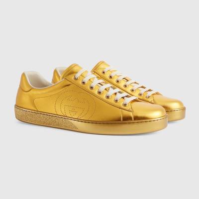 GUCCI Men's metallic Ace sneaker outlook