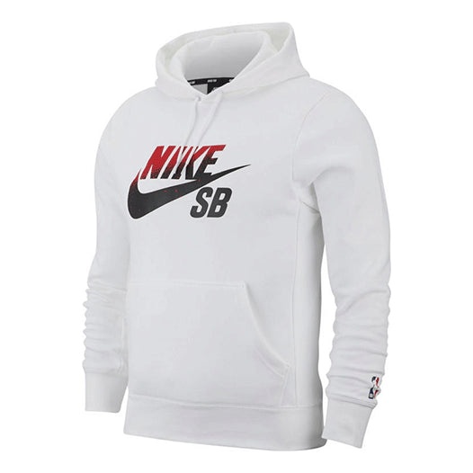 Men's Nike Sb Icon Gradient Logo Skateboard Sports Pullover White BV6751-100 - 1