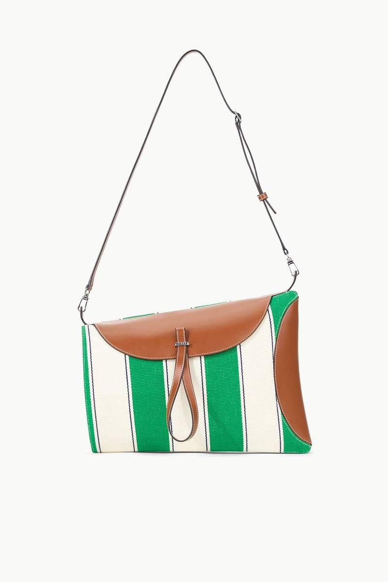 STAUD MIA SHOULDER BAG BUNGALOW STRIPE 1