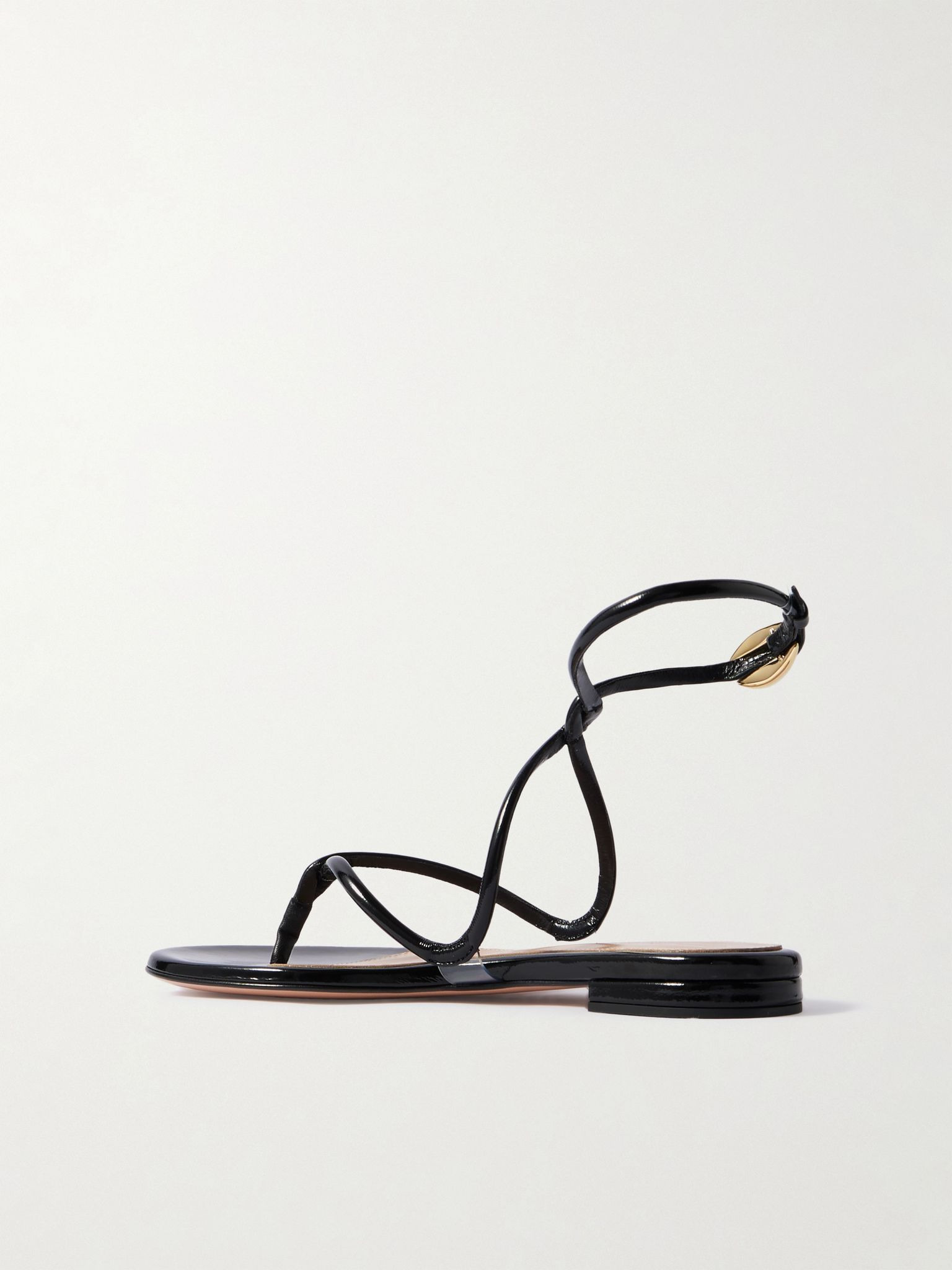 Black Mamba patent-leather sandals Black - 3