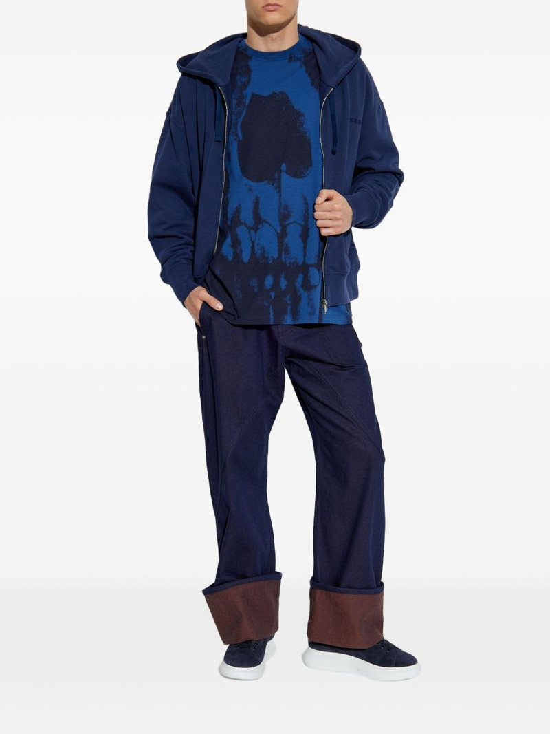 Alexander McQueen zip-up hooded sweatshirt outlook