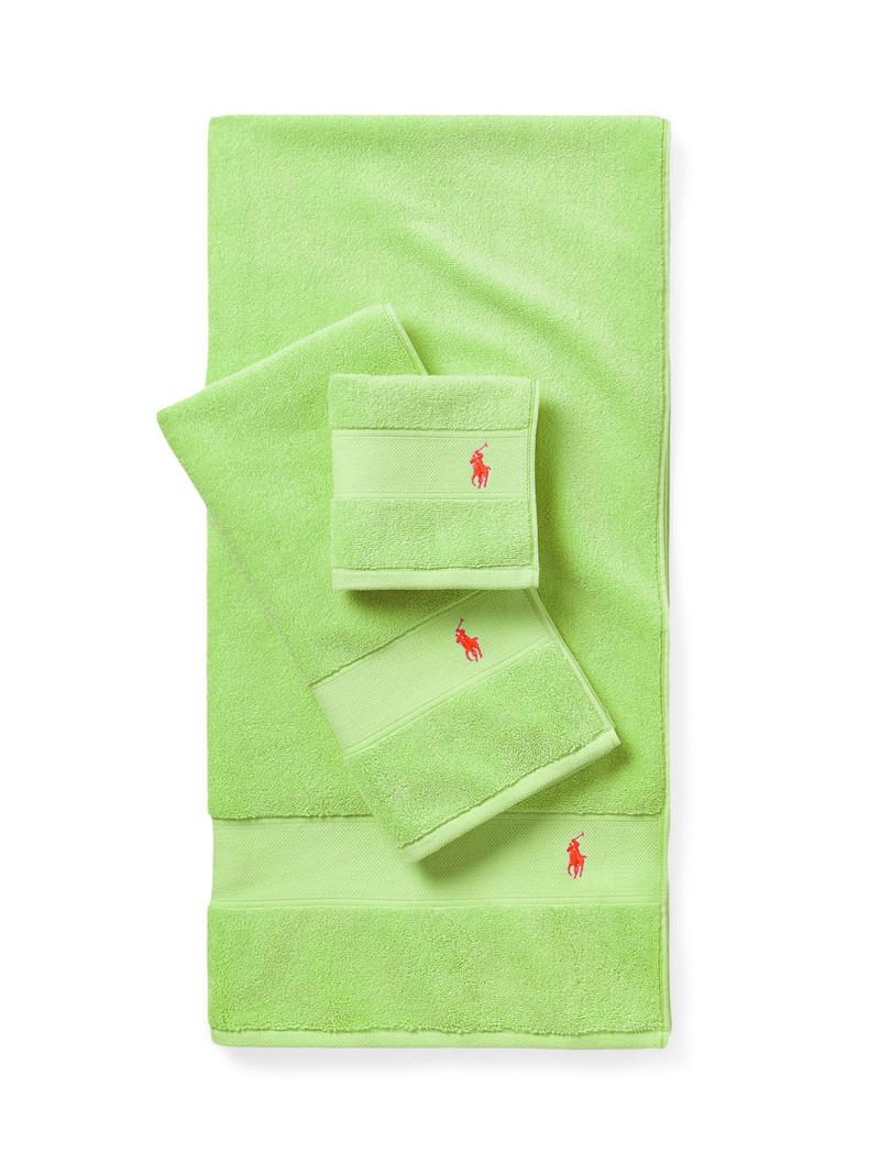Polo Player Cotton Towel Collection - Kiwi Lime 3