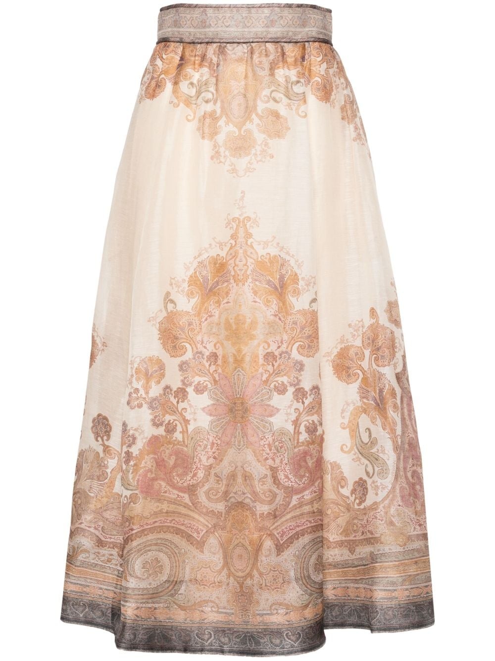 Illustration midi skirt - 1