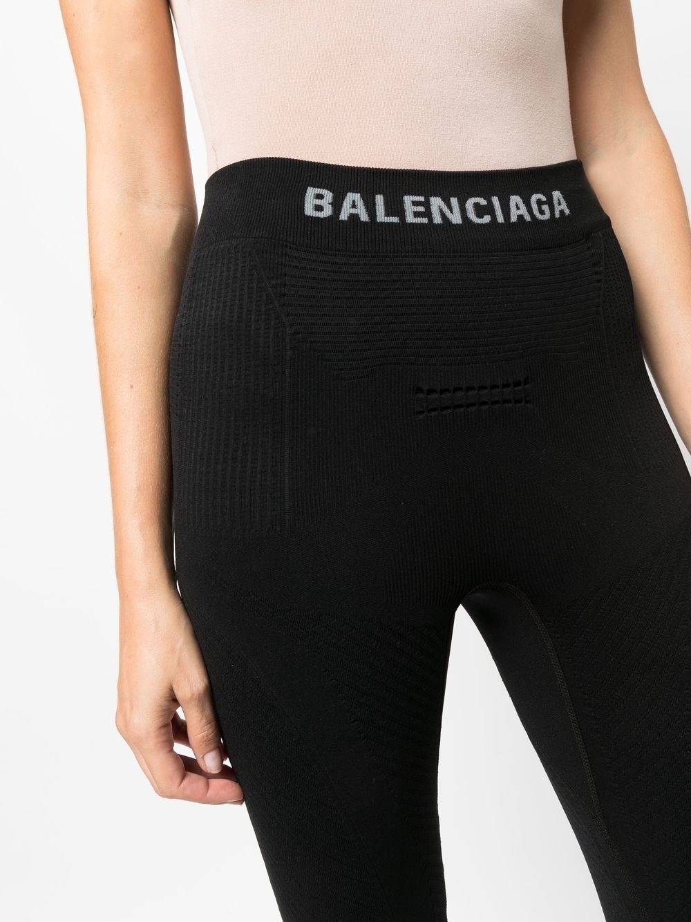 Balenciaga Women's Black Leggings M at FORZIERI