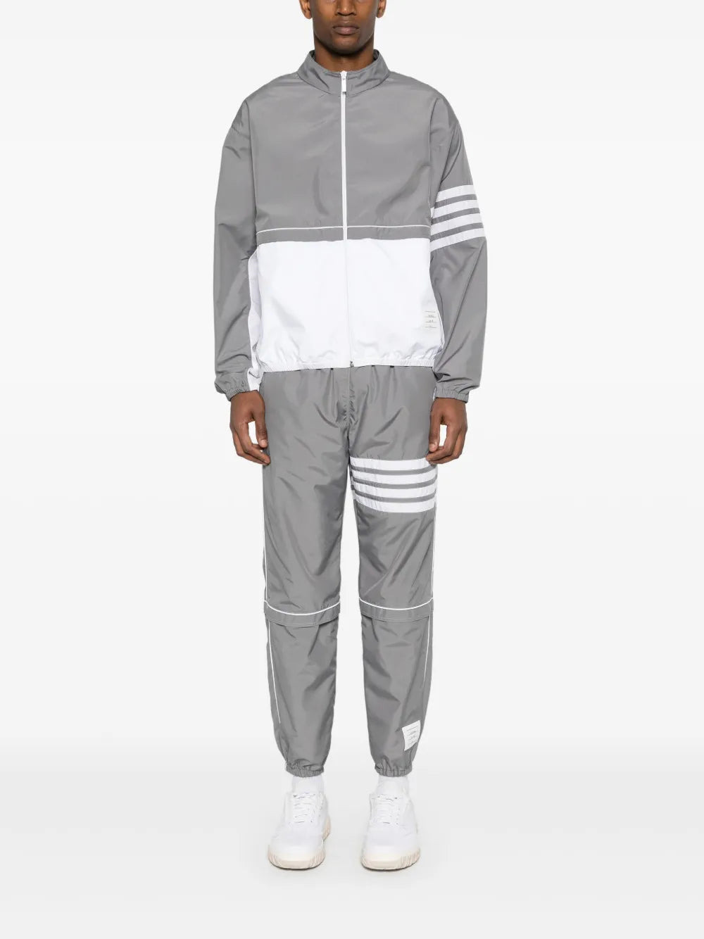 Thom Browne Men Mid-Rise Ripstop Track Pants - 2