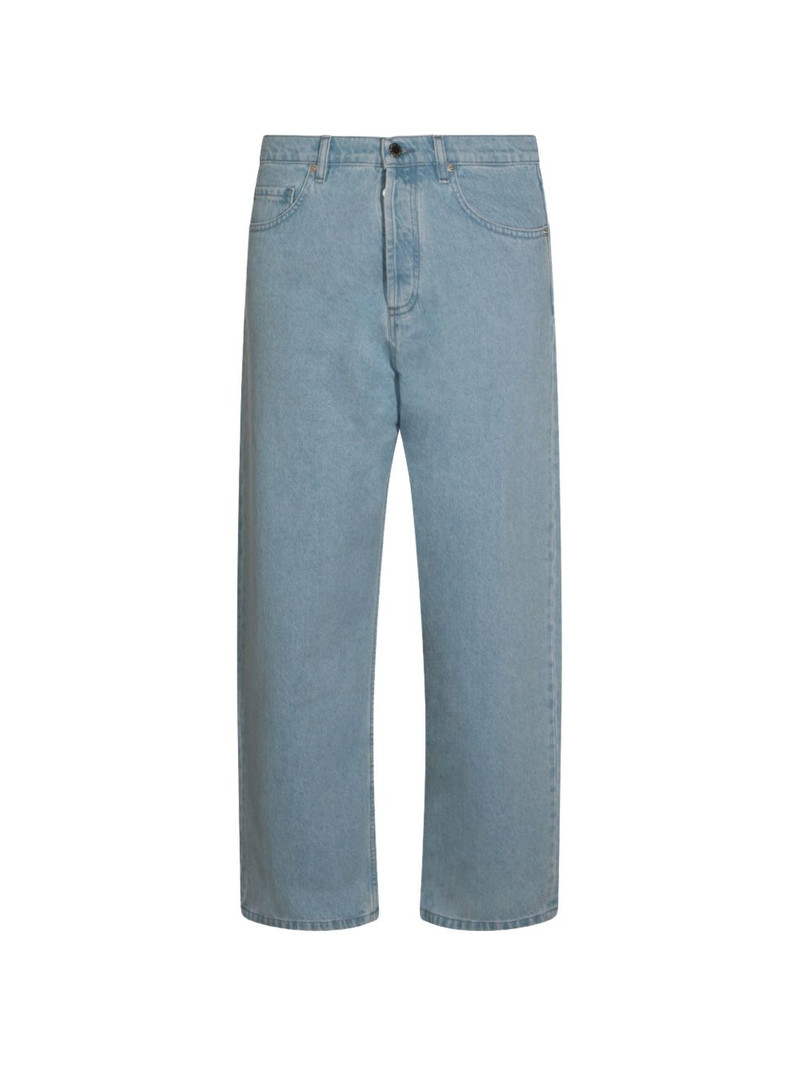 logo-patch wide-leg jeans 1