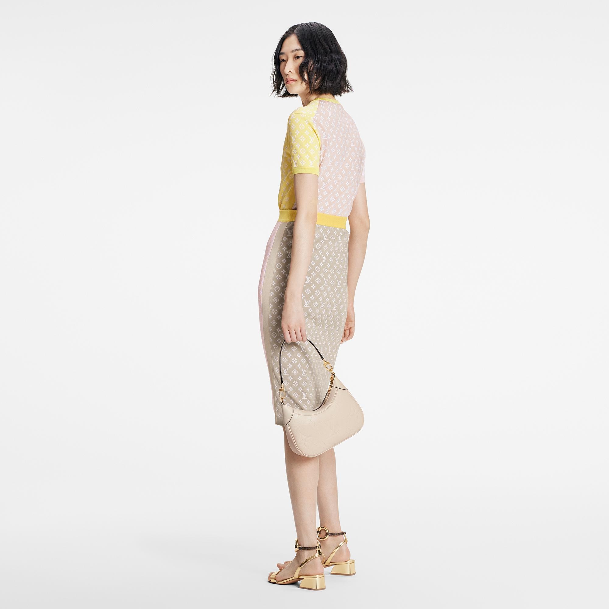 Pastel Monogram Knit Tube Skirt - 5