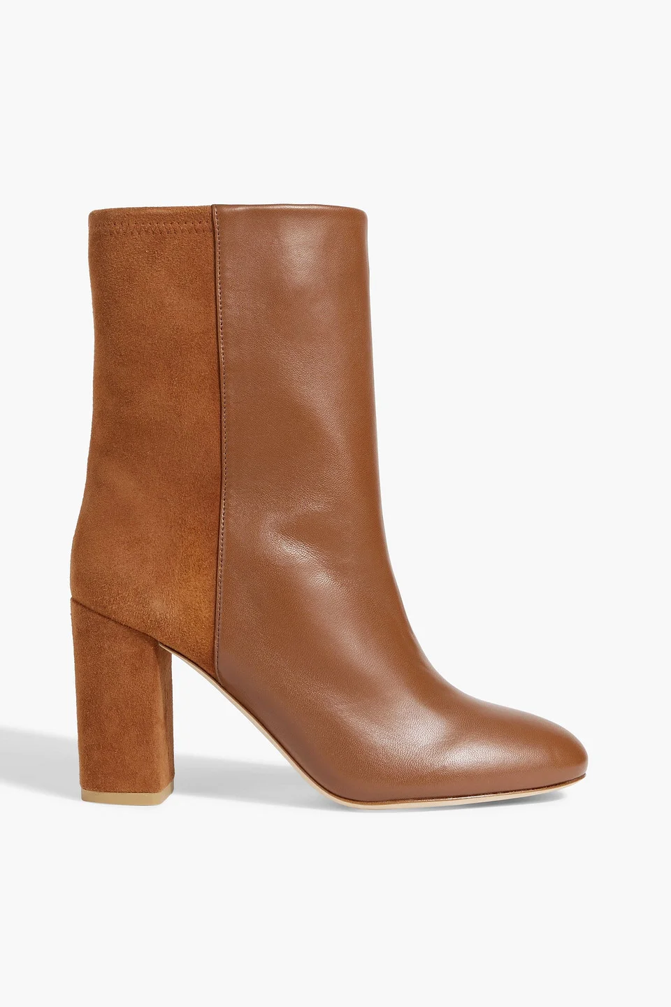 Leather and suede ankle boots - 1