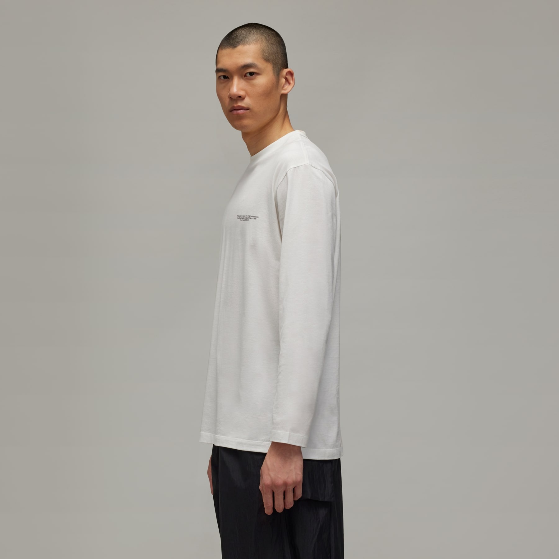 Y-3 Logo Long Sleeve Tee - 4