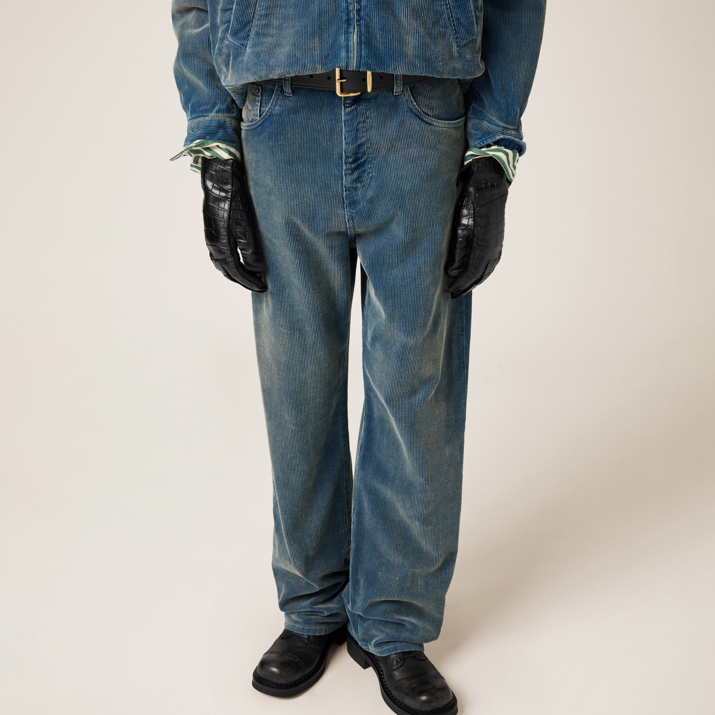 MiuMiu＊Washed corduroyウォッシュド コーデュロイパンツ＊送込 Miu Miu Washed corduroy pants | REVERSIBLE
