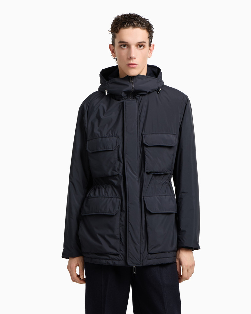 EMPORIO ARMANI ASV TRAVEL ESSENTIALS RECYCLED NYLON PADDED JACKET outlook