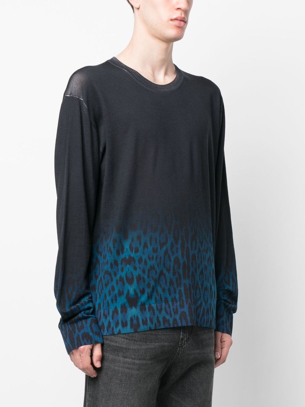 Jaguar Degrade print wool jumper - 3