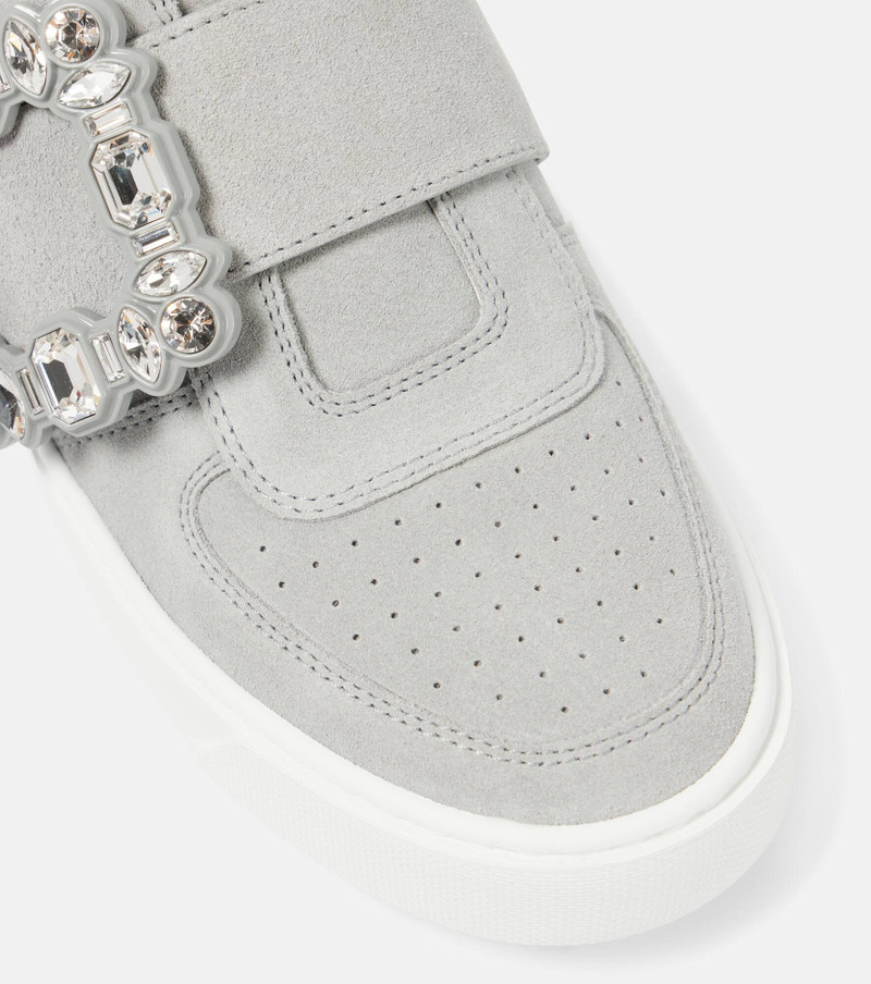 Very Vivier embellished suede sneakers 6