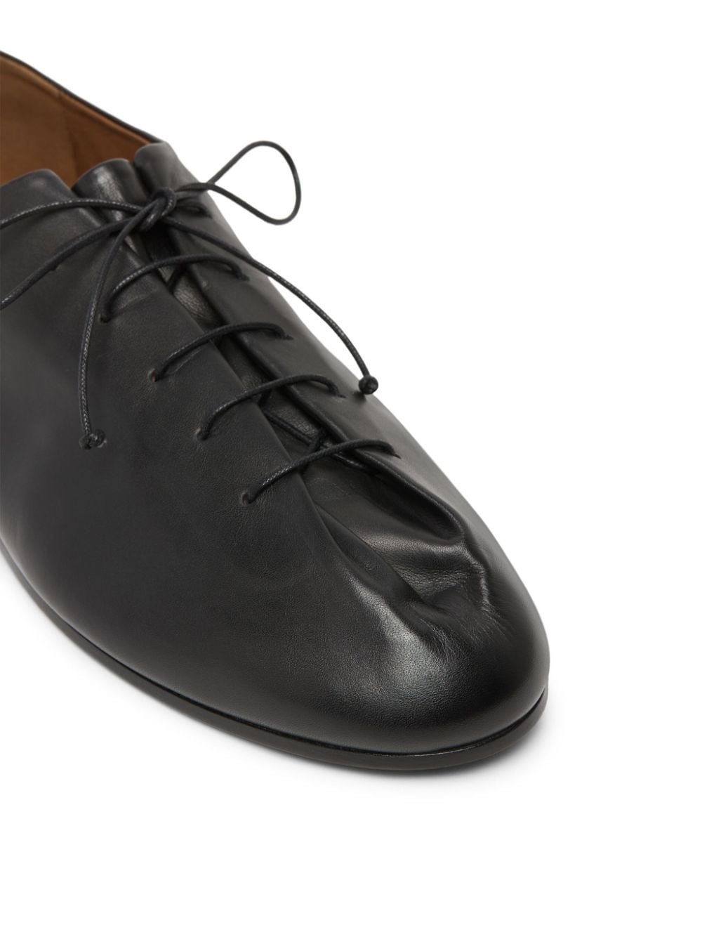 leather lace-up derby shoes - 4