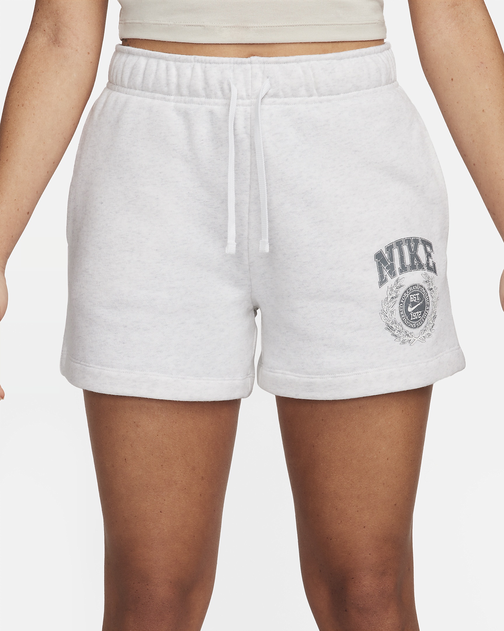 Women's Nike Sportswear Club Fleece Mid-Rise Graphic Shorts - 2