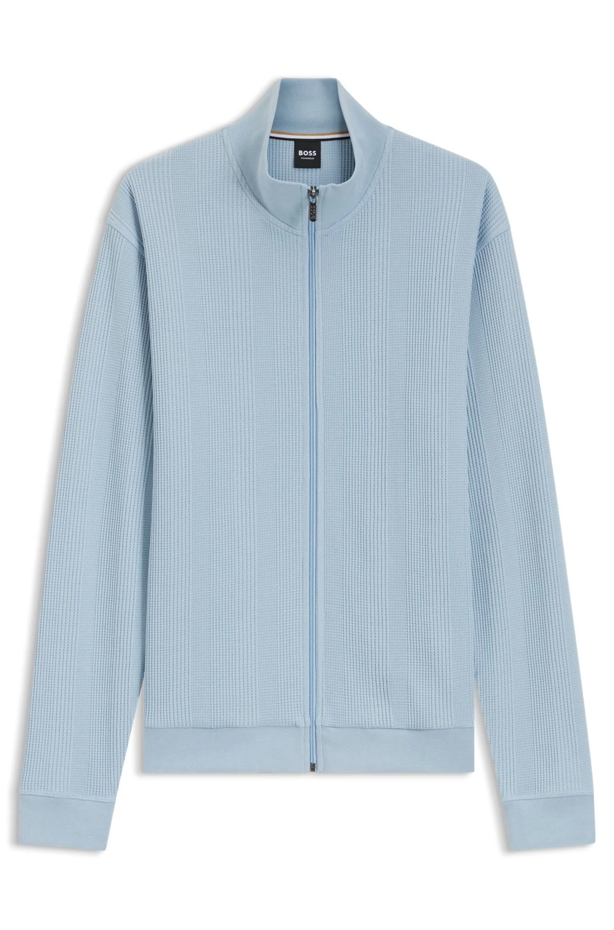 COTTON-BLEND JACKET WITH WAFFLE STRUCTURE - 1