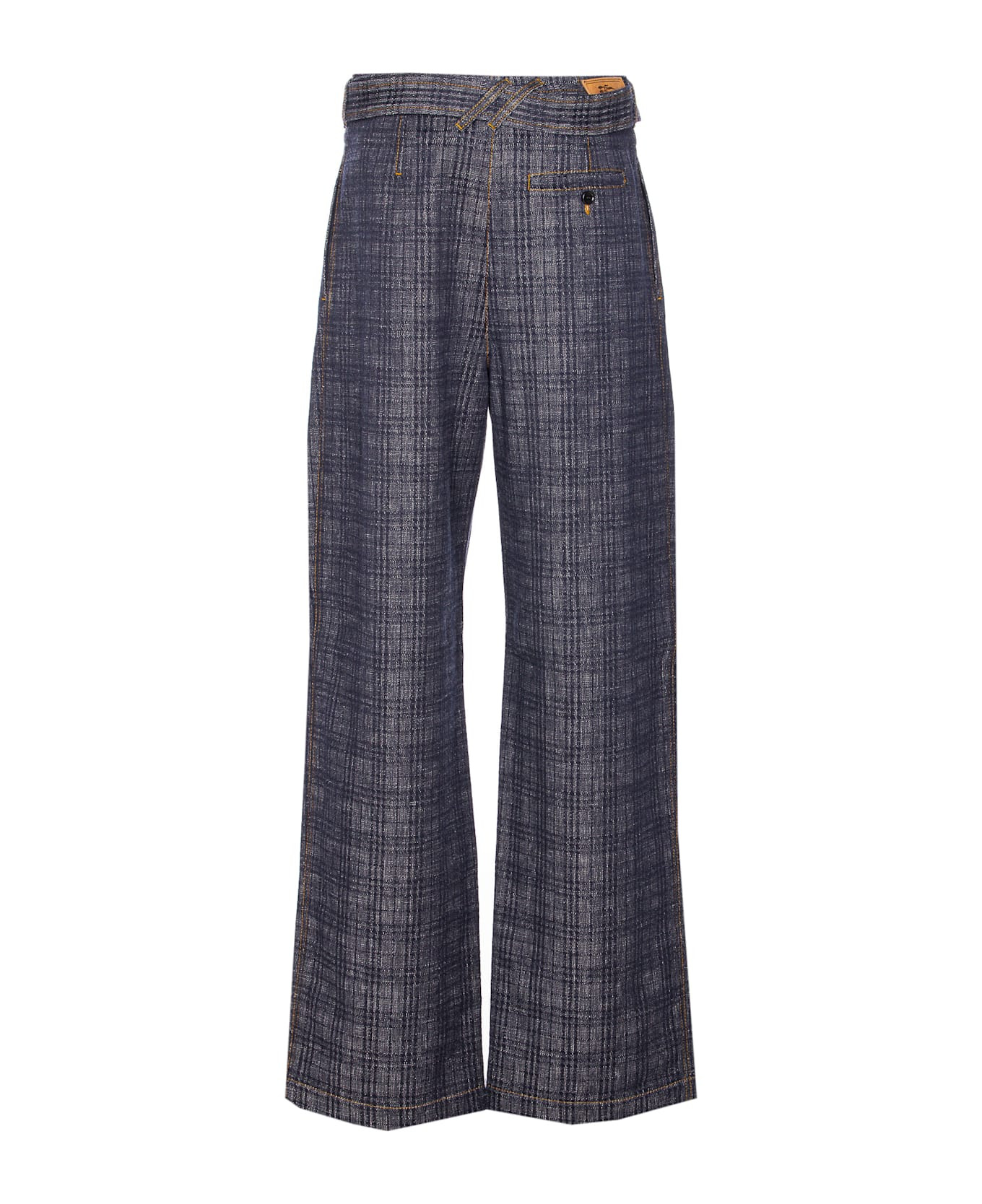 Check Denim Jeans - 2