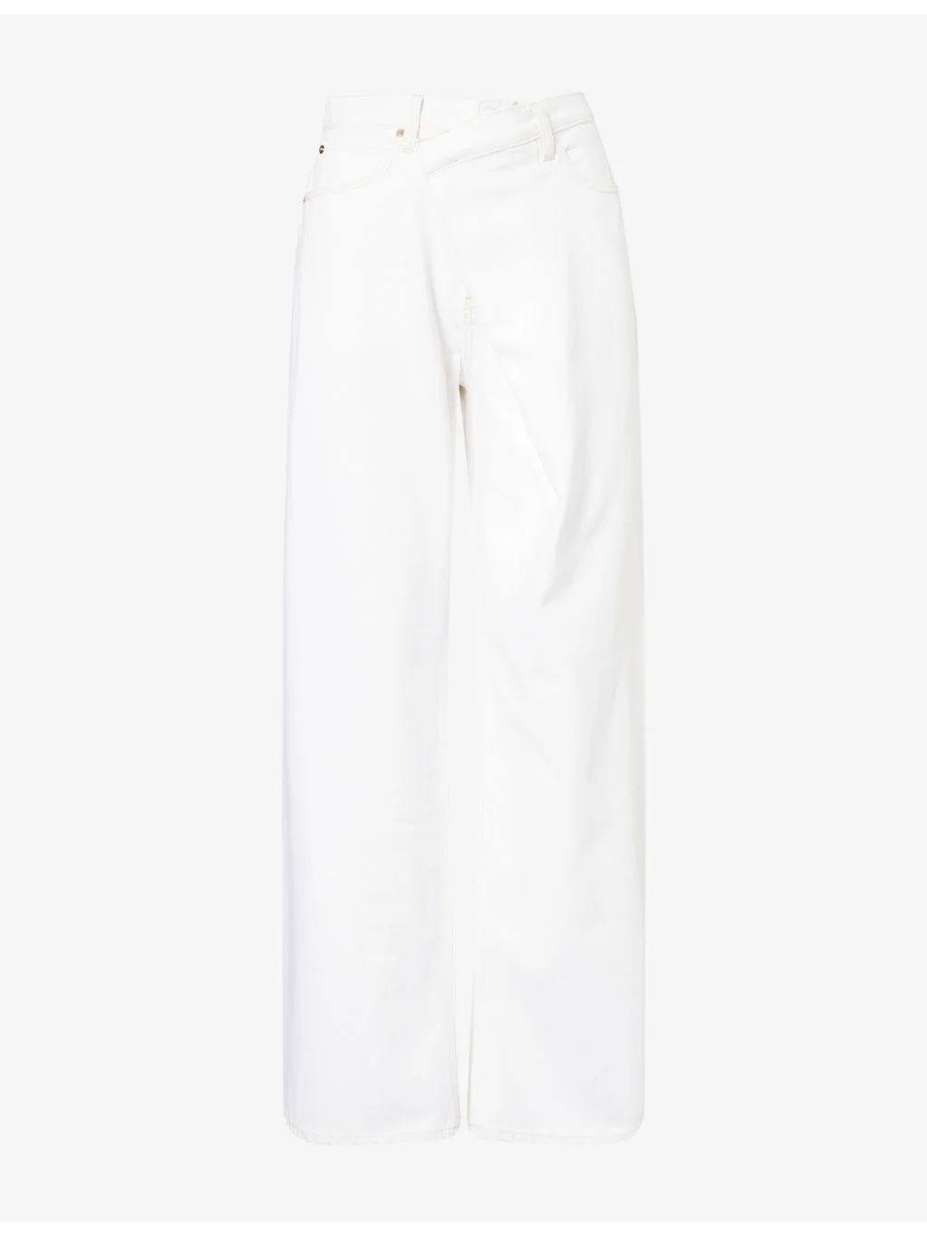 The Crossover Wide-Leg Denim Jeans - 1