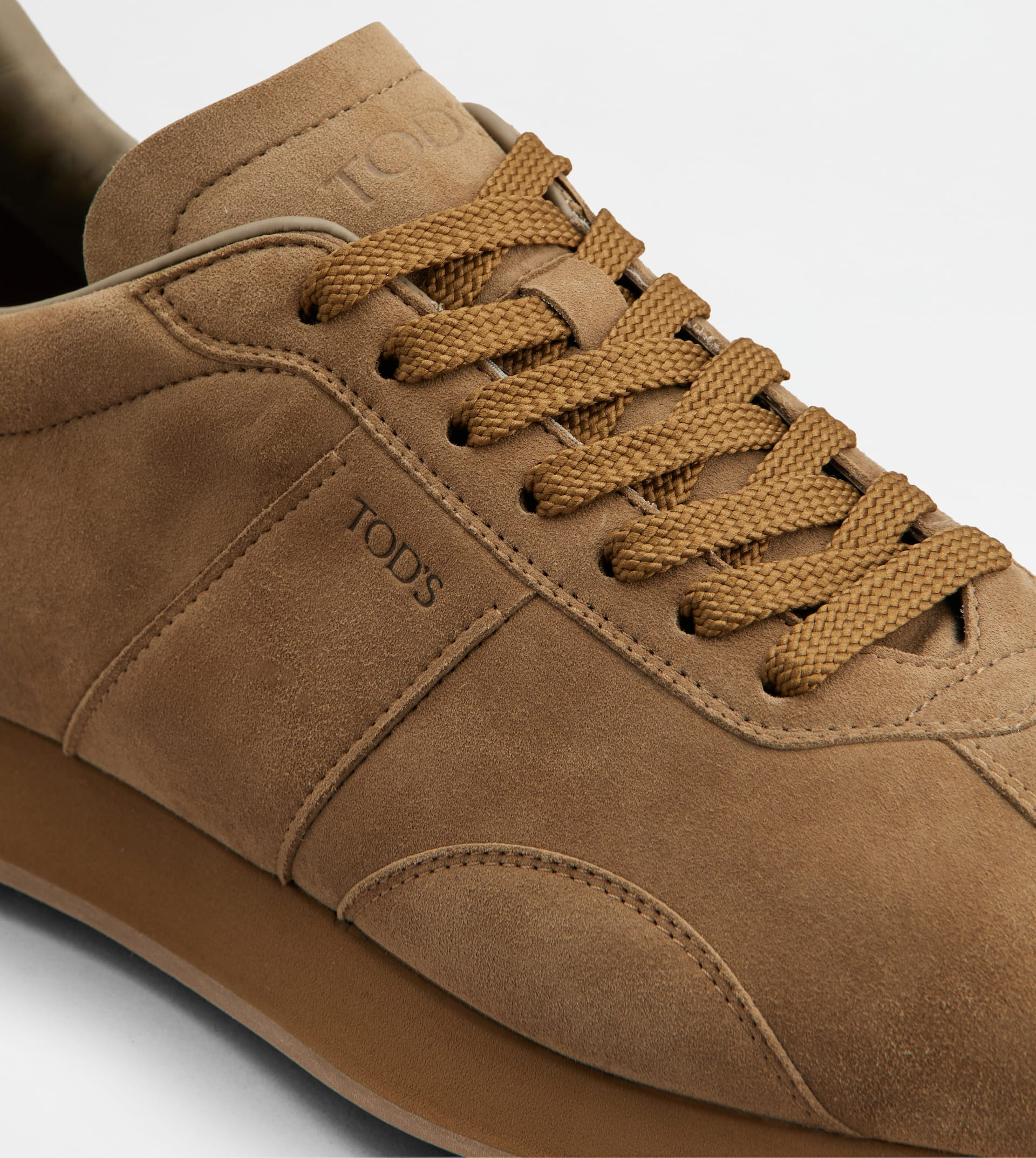 T VINTAGE SNEAKERS IN PASHMY SUEDE - BROWN - 5