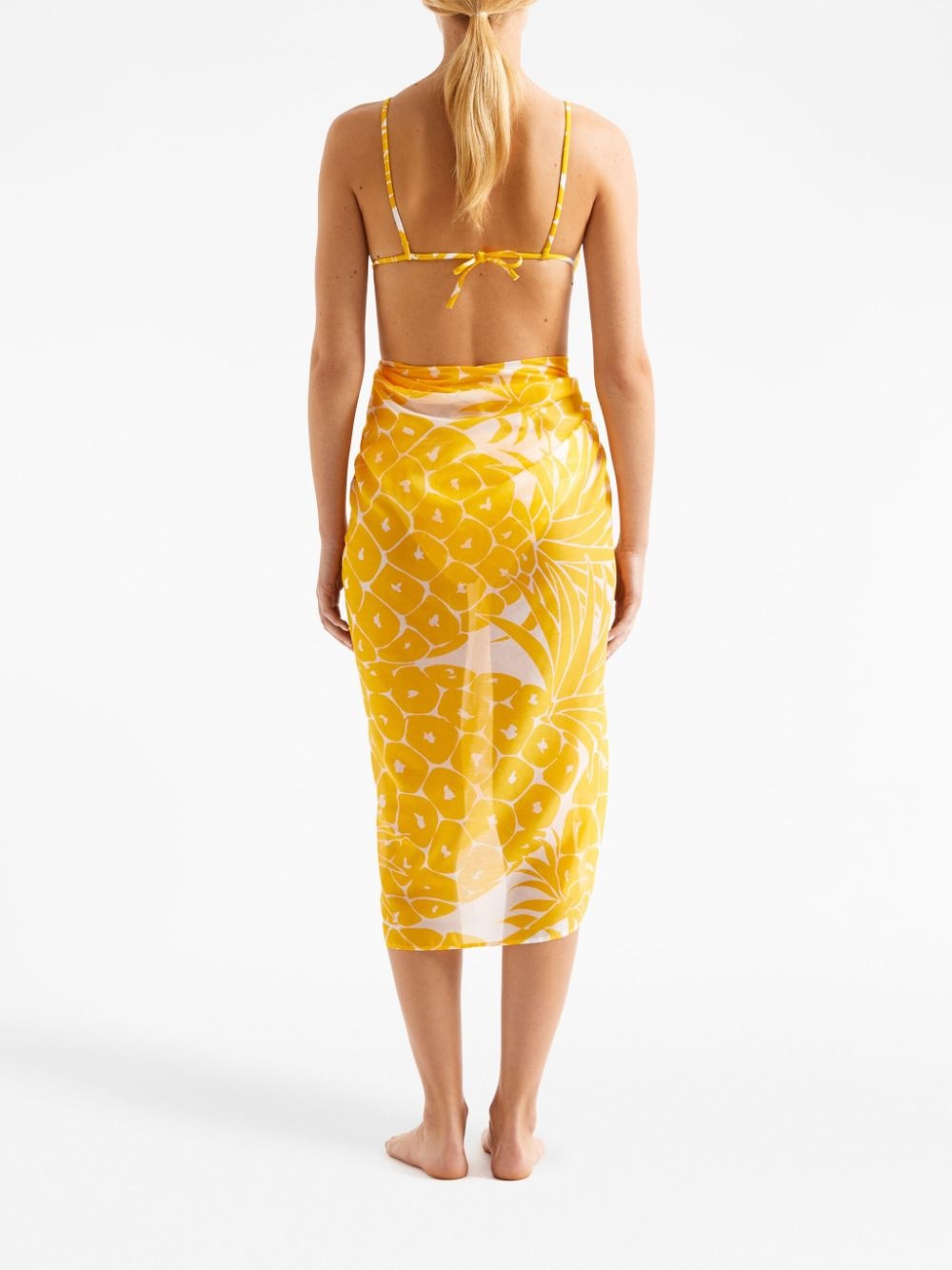 Daniela pineapple-print sarong - 4