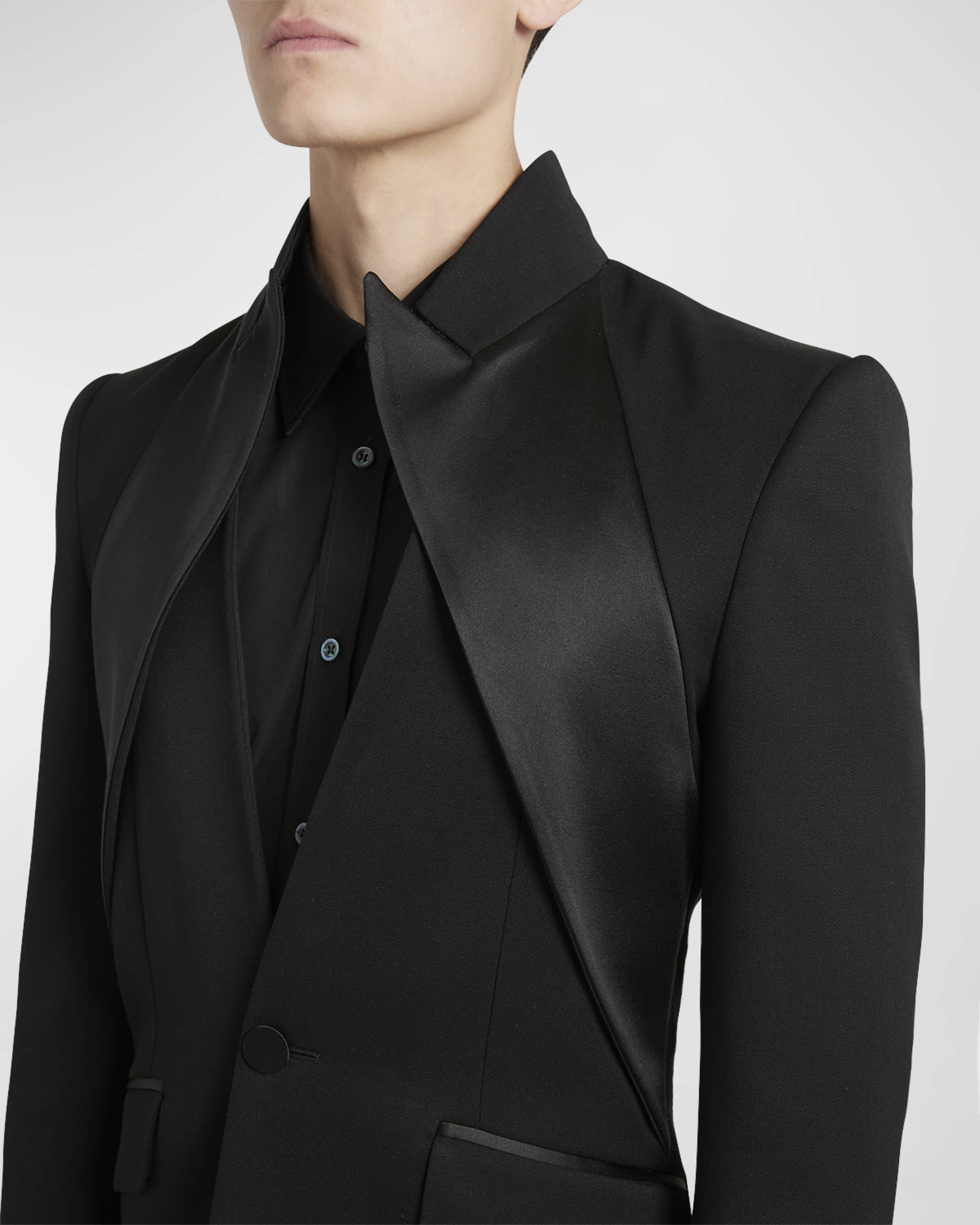 ジャケット Alexander Mcqueen Twisted Cavalry Twill Spliced Jacket eCom-829538QJADK1000_F.jpg?v=3