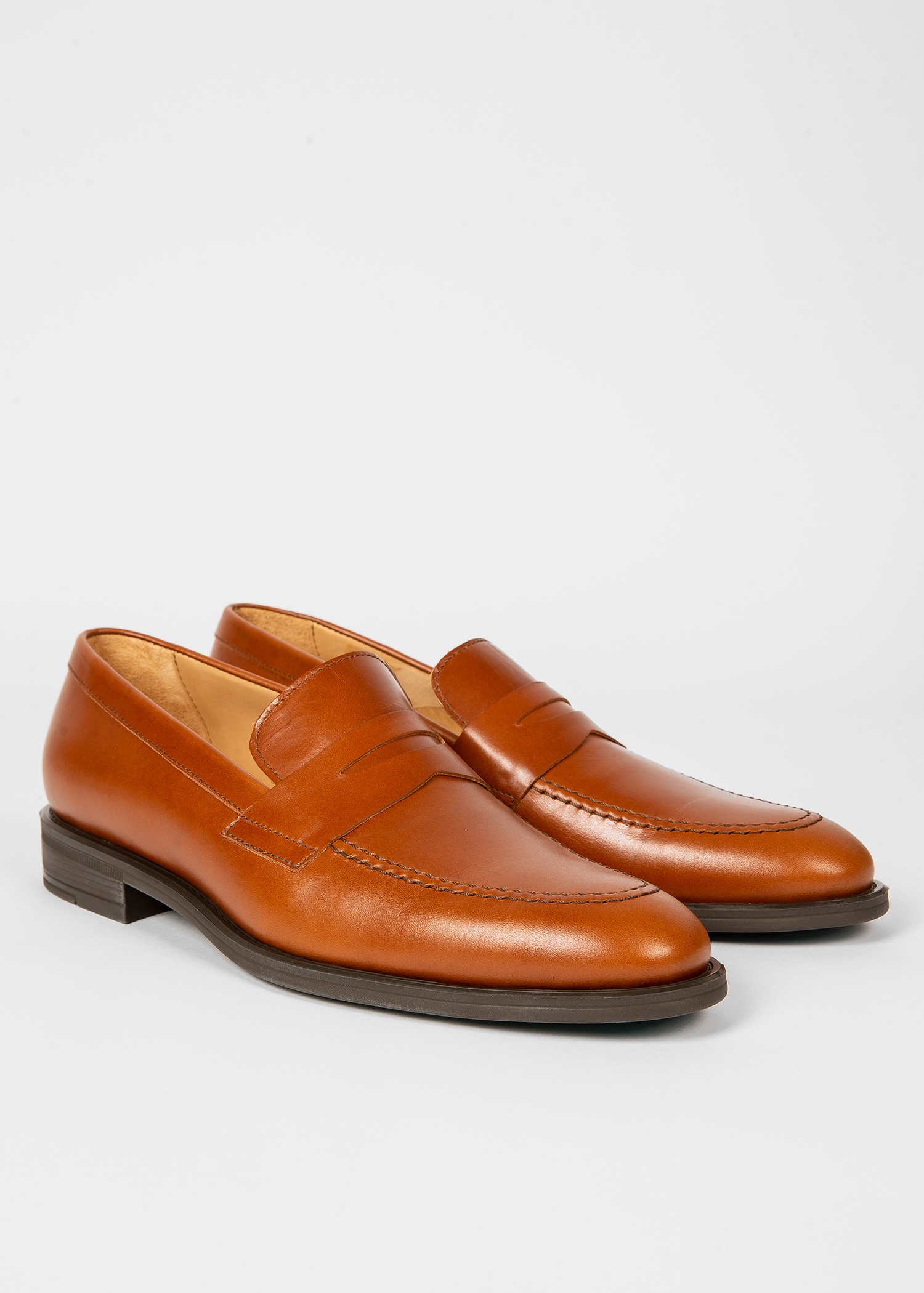 Tan Leather 'Remi' Loafers - 3