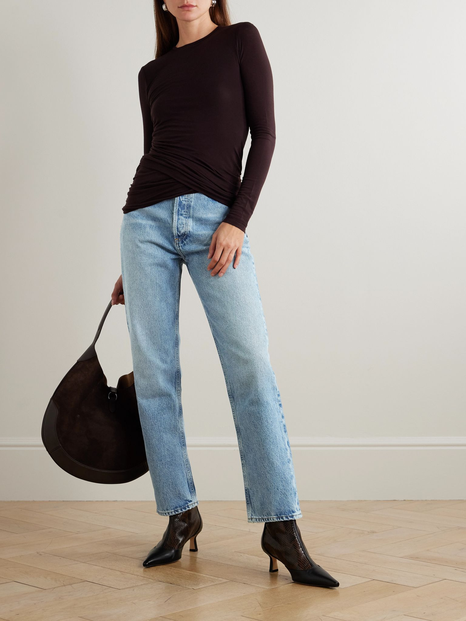 '90s Pinch high-rise straight-leg jeans Mid denim - 2