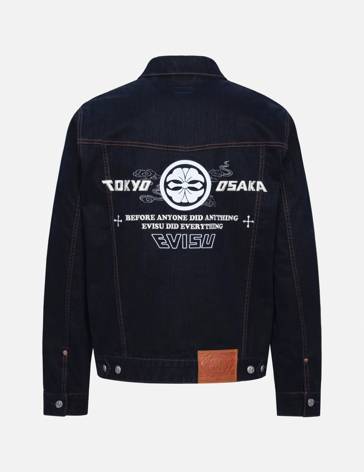 KAMON AND SEAGULL EMBROIDERY REGULAR FIT DENIM JACKET - 2