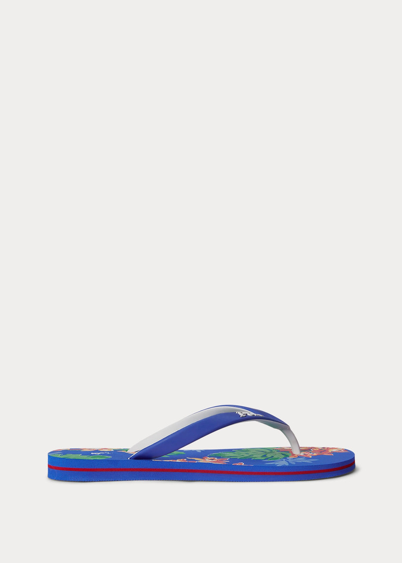 Bolt Tropical-Print Flip-Flop 1