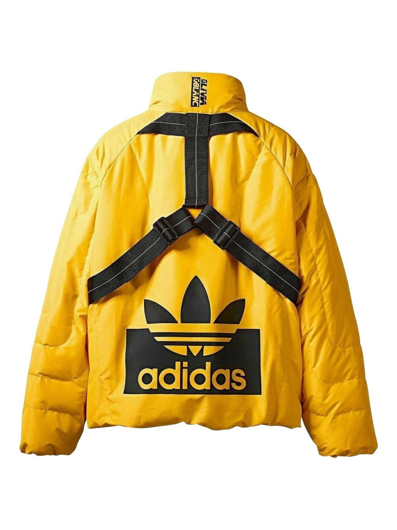adidas quilted buckle-strap jacket outlook