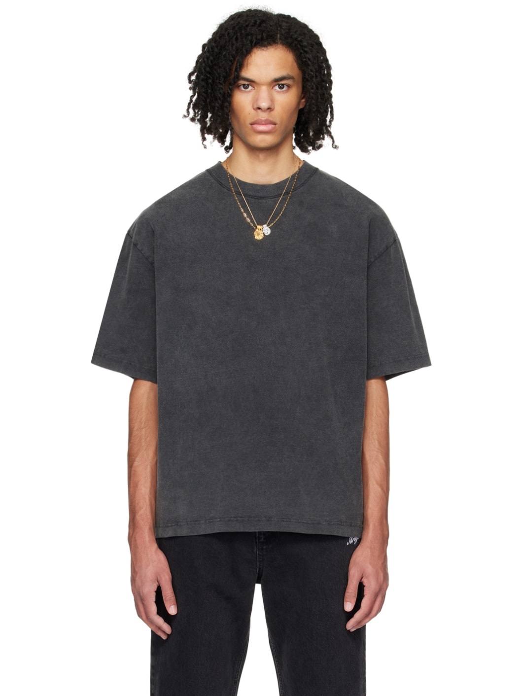 Gray Typo T-Shirt - 1