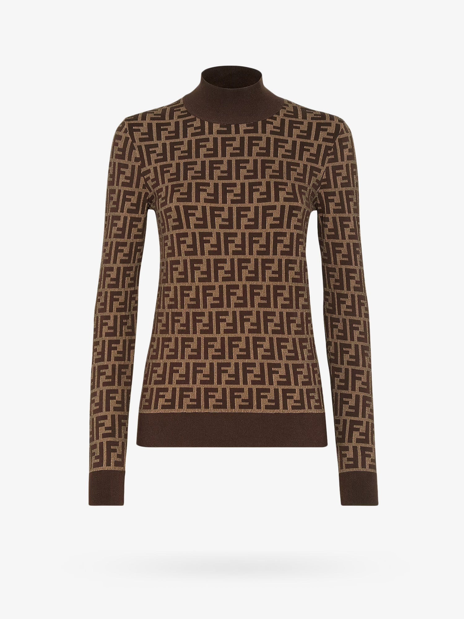 Fendi Cotton Sweater With Ff Motif - 1