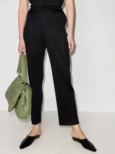 Pleats Please Issey Miyake high-waisted plissé trousers outlook