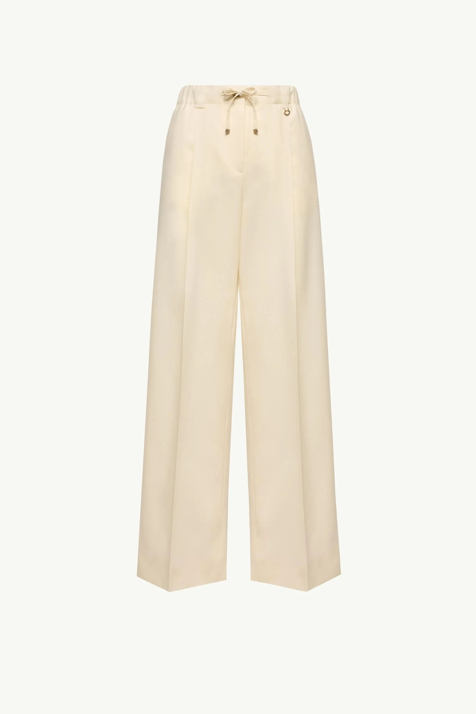 Wool Gabardine Tailored Pants - 1