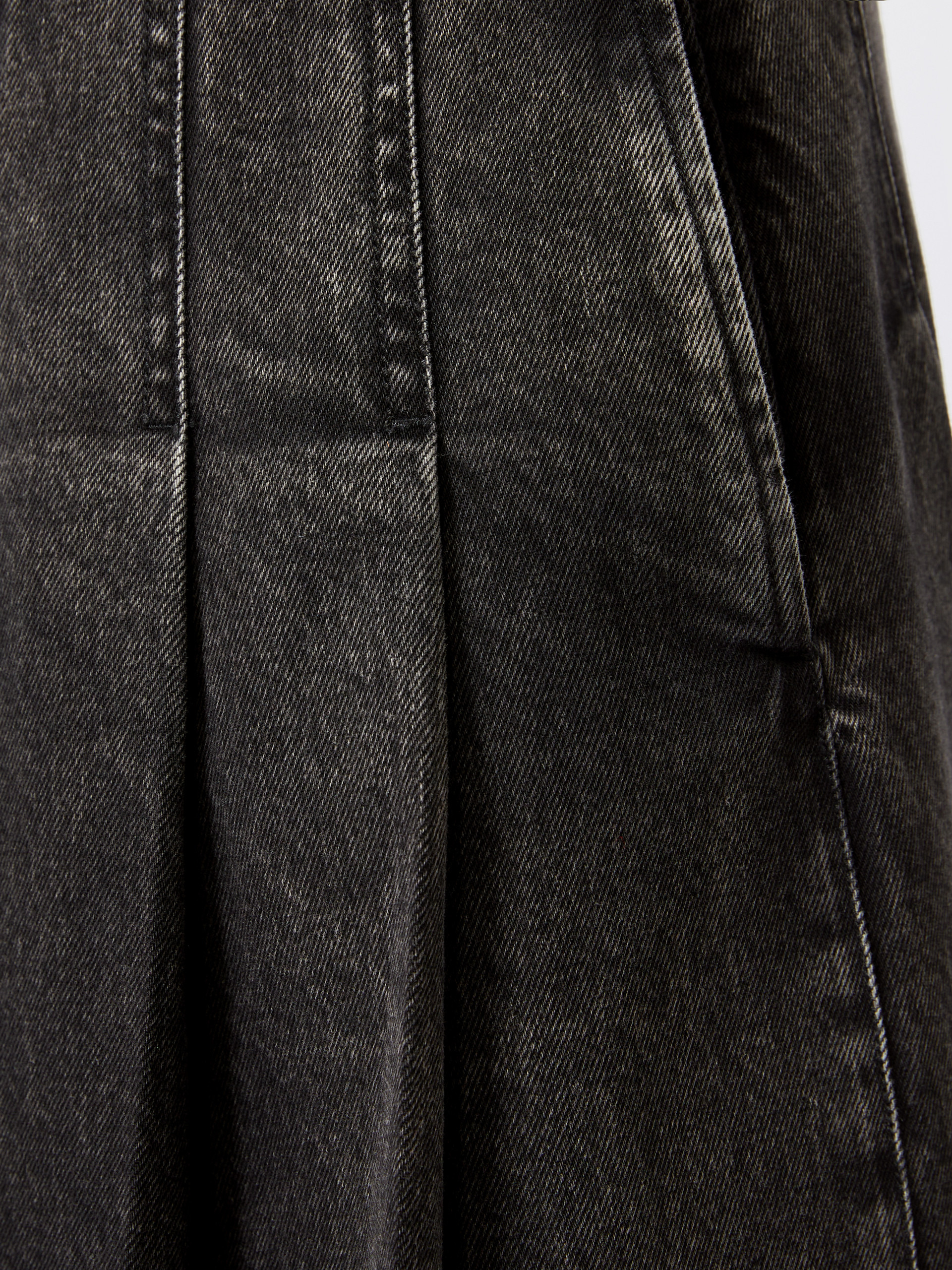 BRONZO1234 Pleated denim skirt - 5