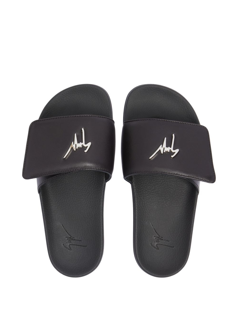 Signature-plaque touch-strap slides - 4