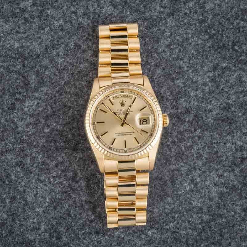 Rolex Day Date Ref 18238 Champagne Dial - 5
