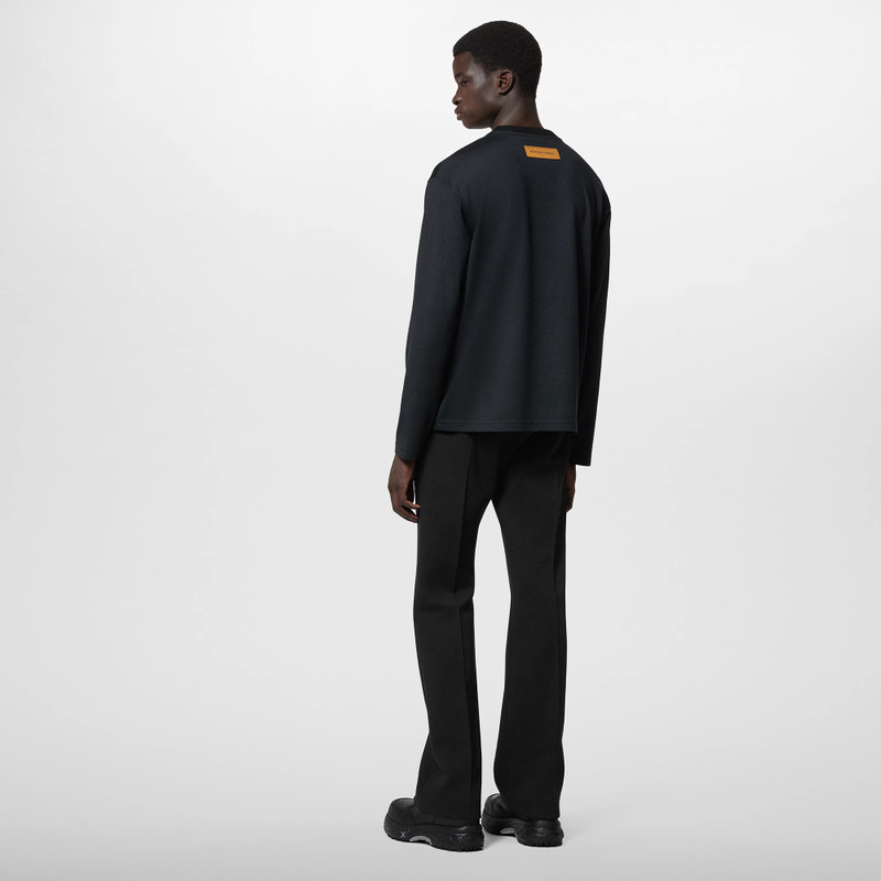 Embellished Long-Sleeved Wool T-Shirt 3