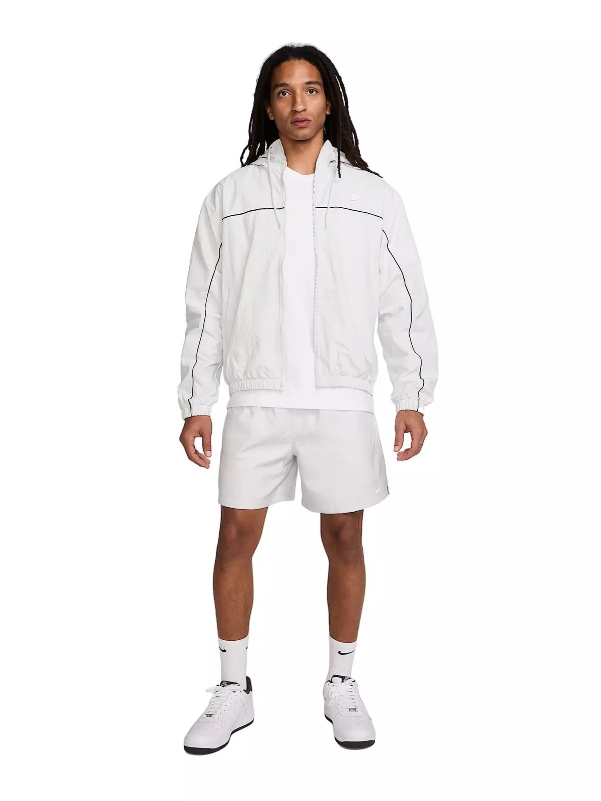Men's Club Hooded Jacket - Light Grey - 8