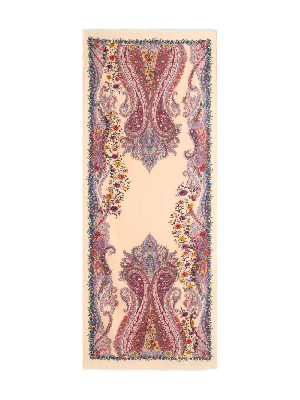 paisley floral print scarf - 3