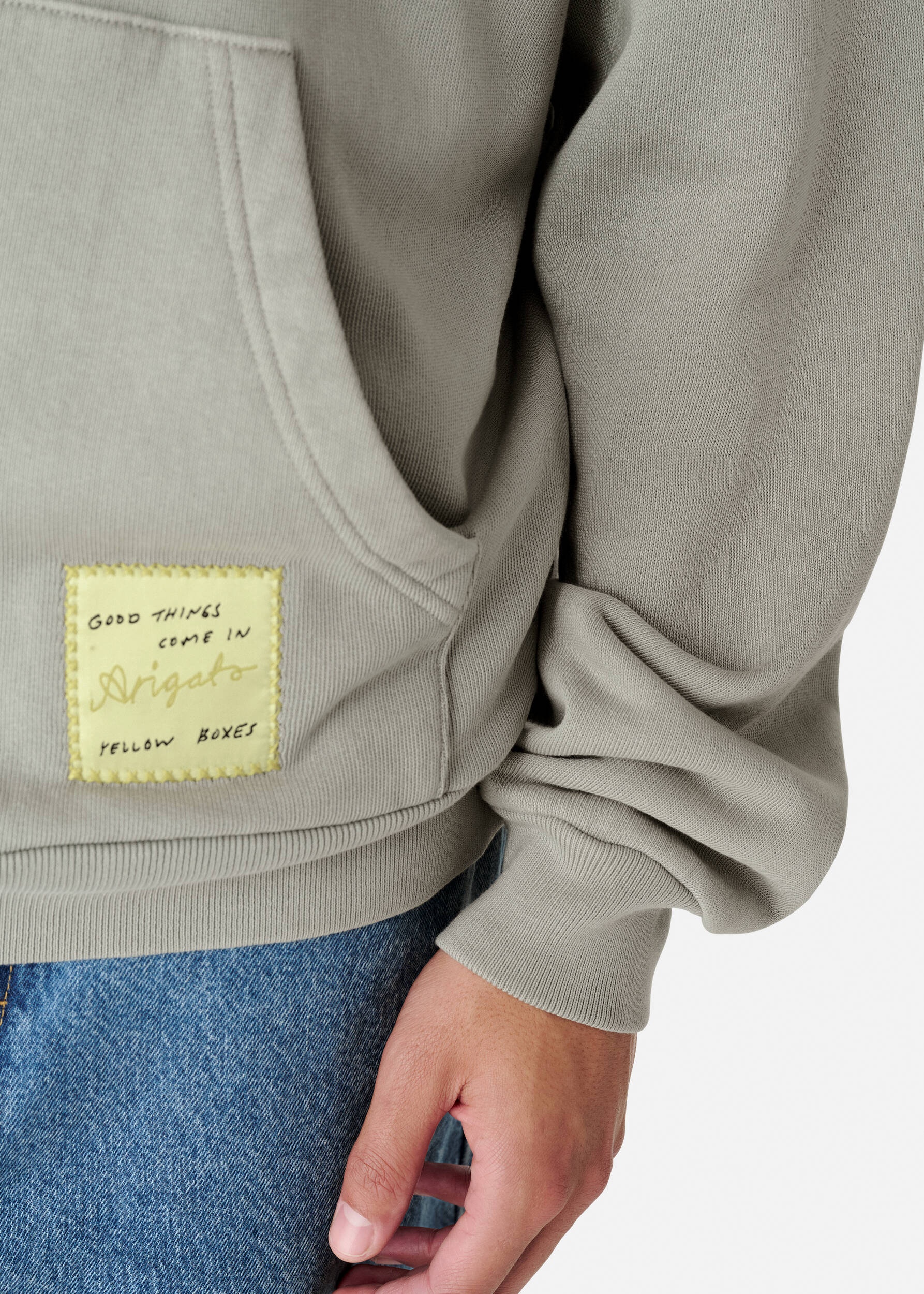 Patch Washed Hoodie - 5