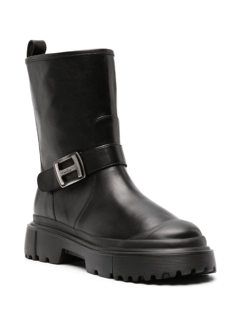 logo-buckle 40mm ankle boots - 2