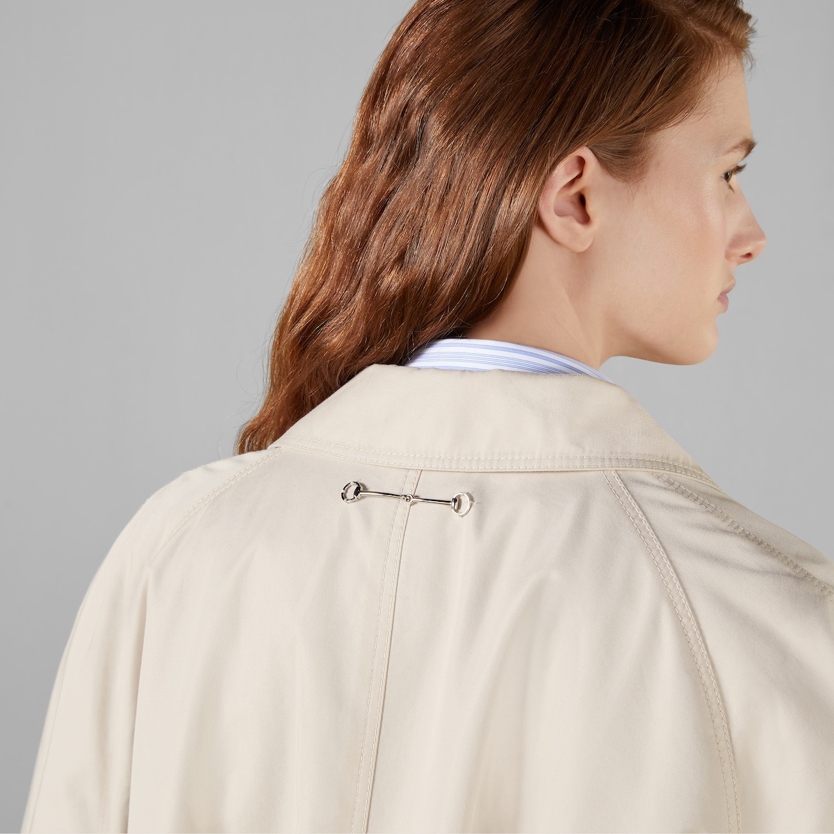Cotton gabardine trench coat - 4