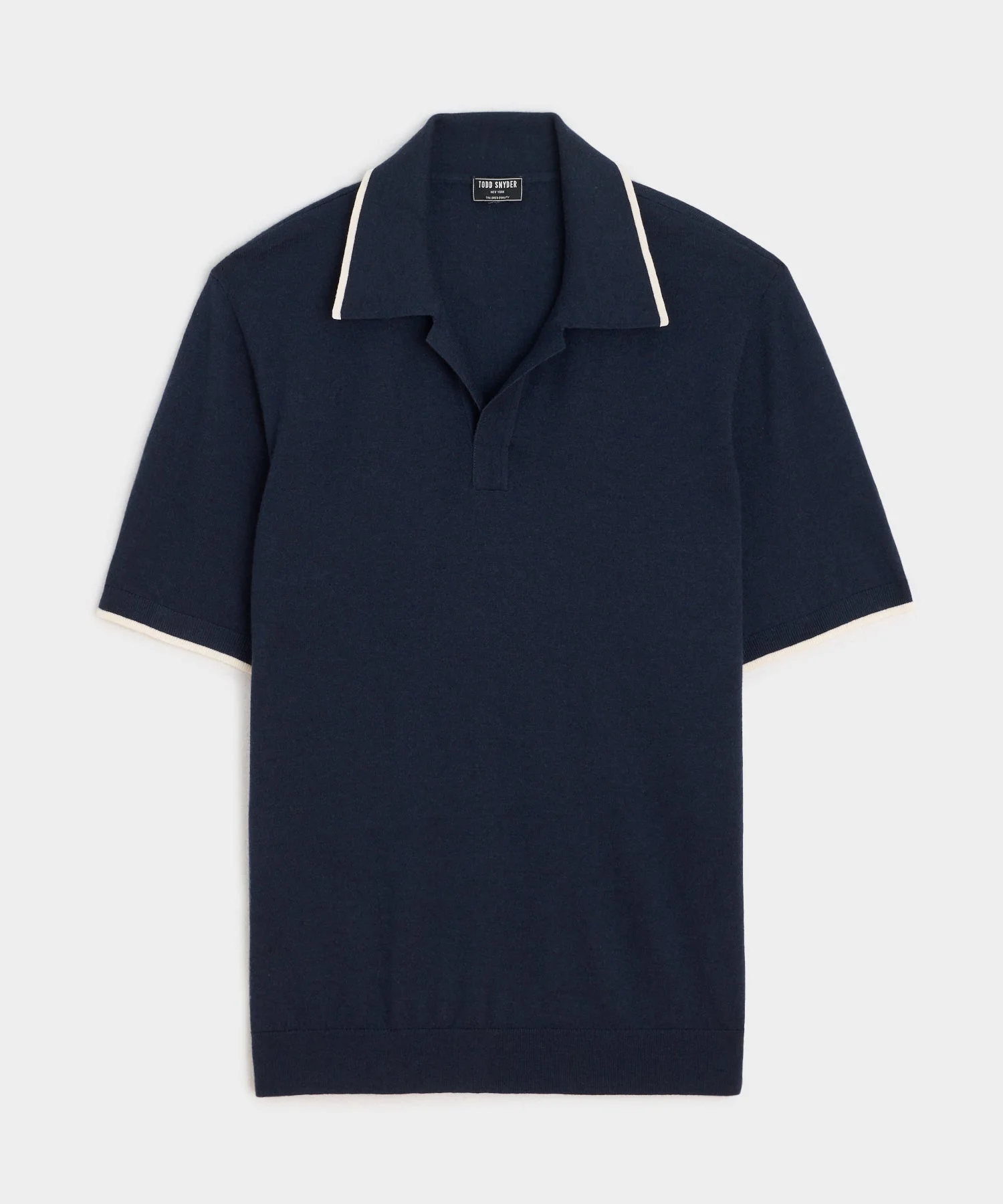 Silk-Cashmere Tipped Montauk Sweater Polo - 1