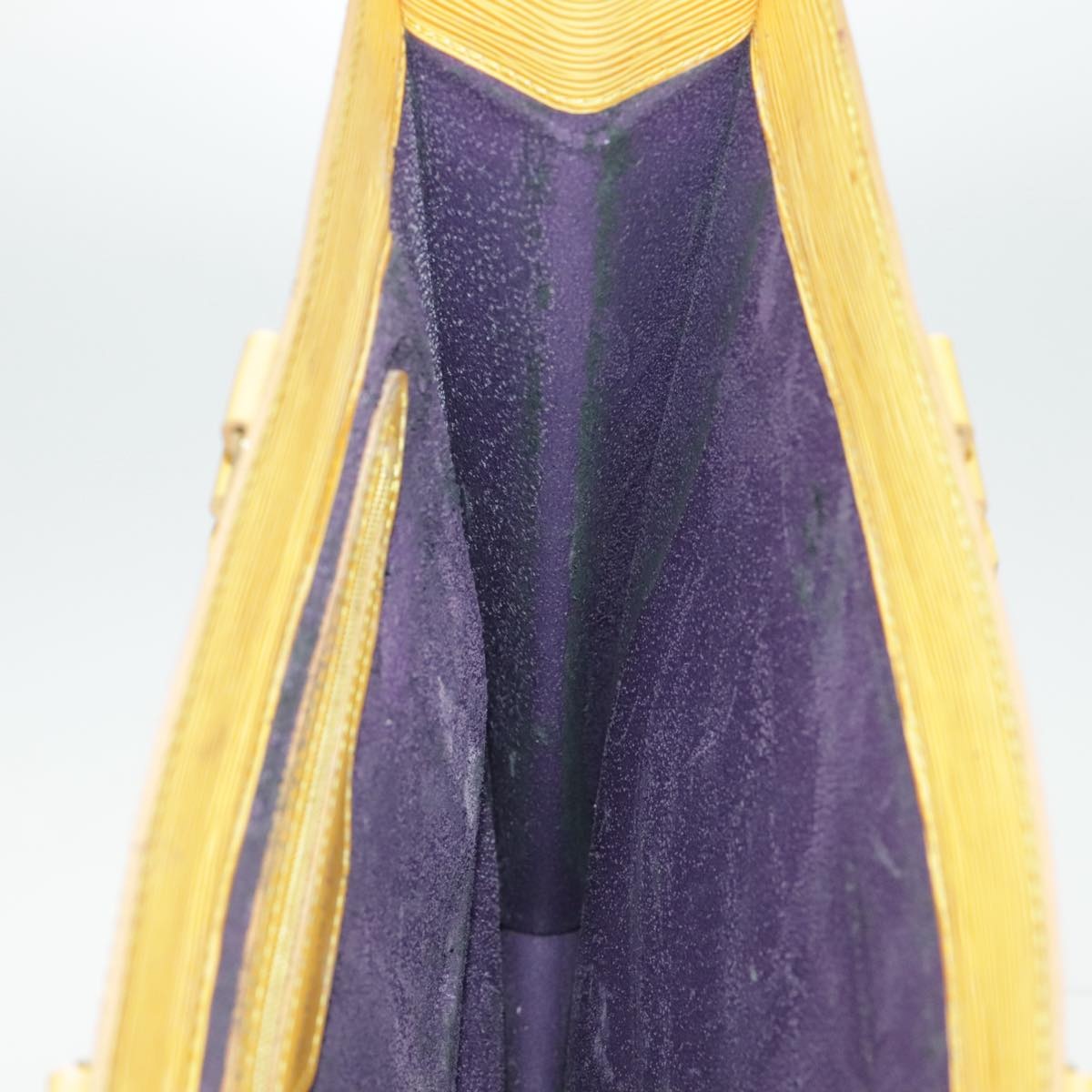 LOUIS VUITTON Epi Sac Plat Hand Bag Yellow M52079 - 15