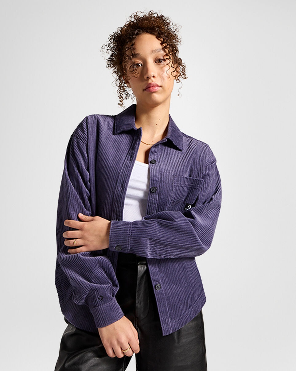 Corduroy Button Down Shirt - 1
