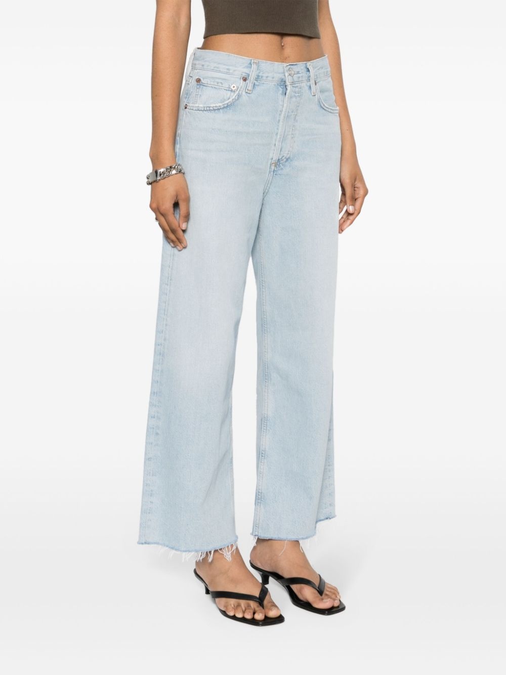 Ren whiskering-effect jeans - 3