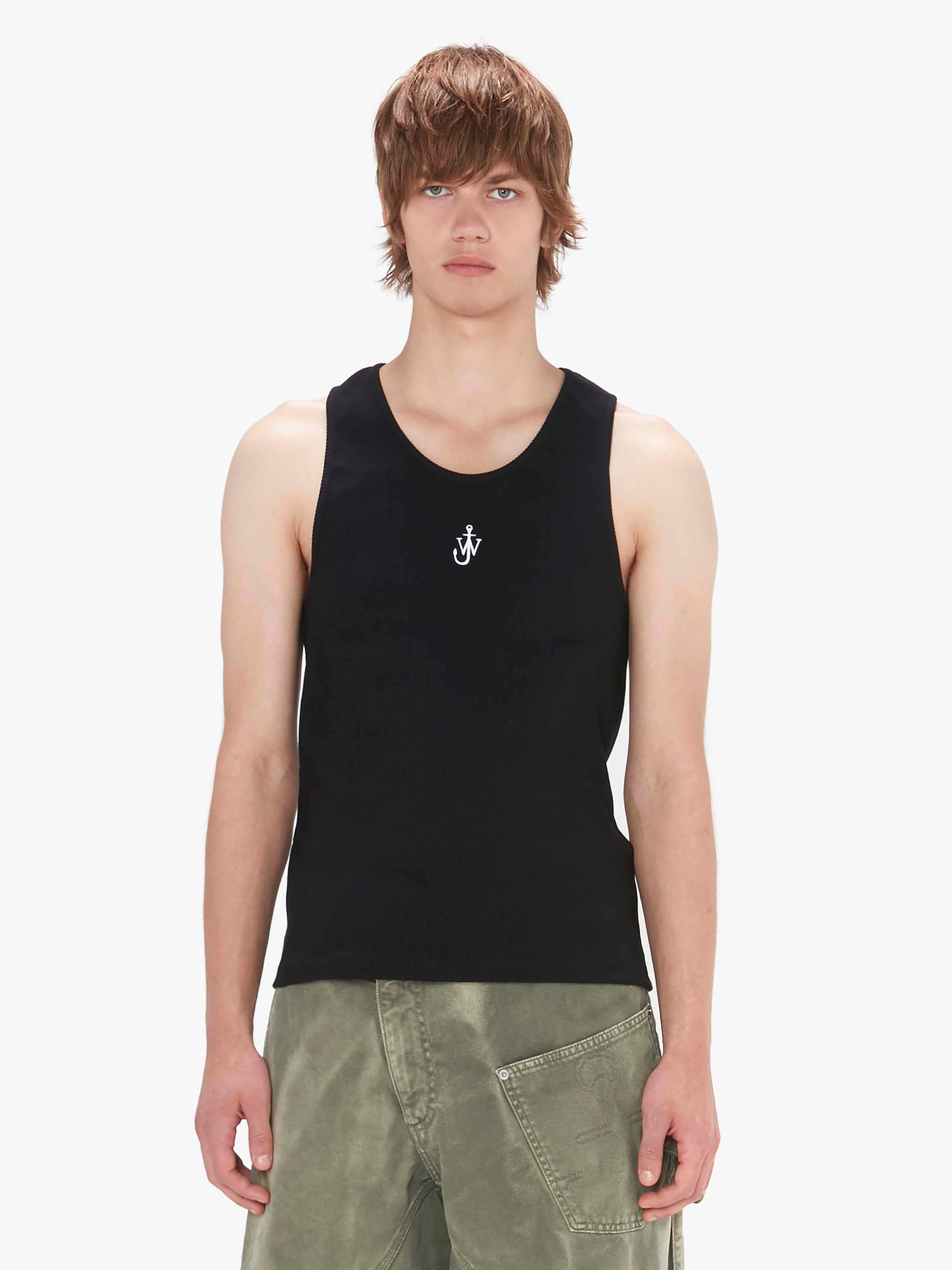 TANK TOP WITH ANCHOR LOGO EMBROIDERY - 2