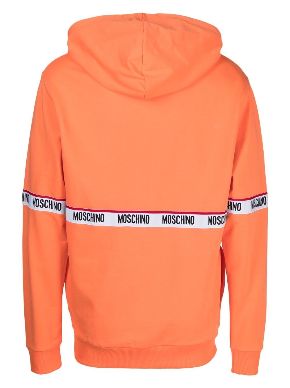 logo-tape pullover hoodie - 2